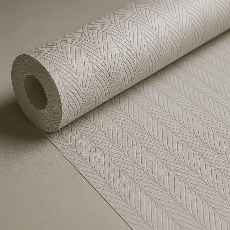رمادي فاتح دافئ يميل إلى اللون الفضي المطفي (Warm Light Grey / Greige).