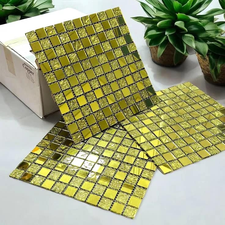 اطباق الزجاج والمرايا الاصقة